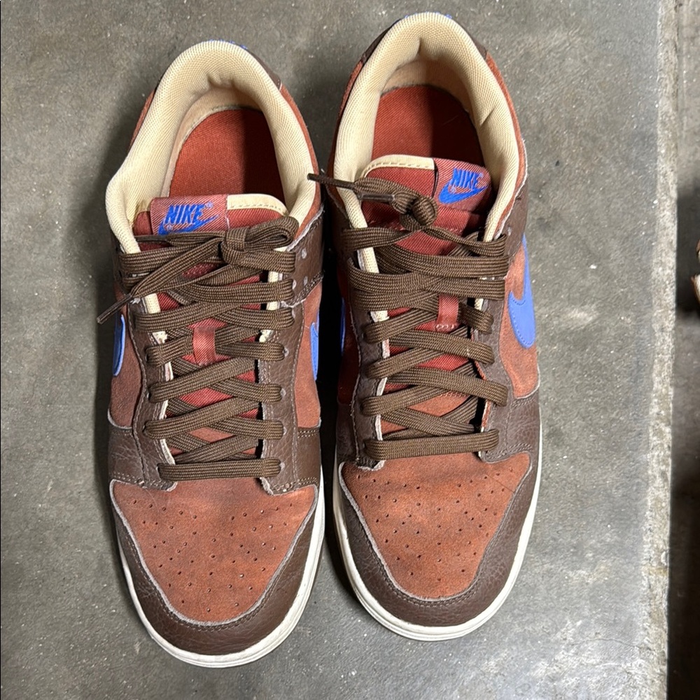 Nike Brown and Blue Casual Sneakers